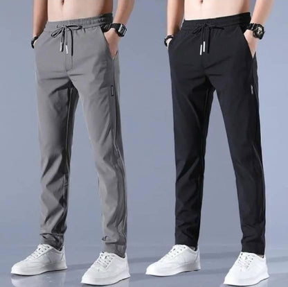 Men’s Premium Comfort Track Pants (BUY 1 GET 1 FREE) – Black & Grey| Stretch Fit, Gymwear & Everyday Wear
